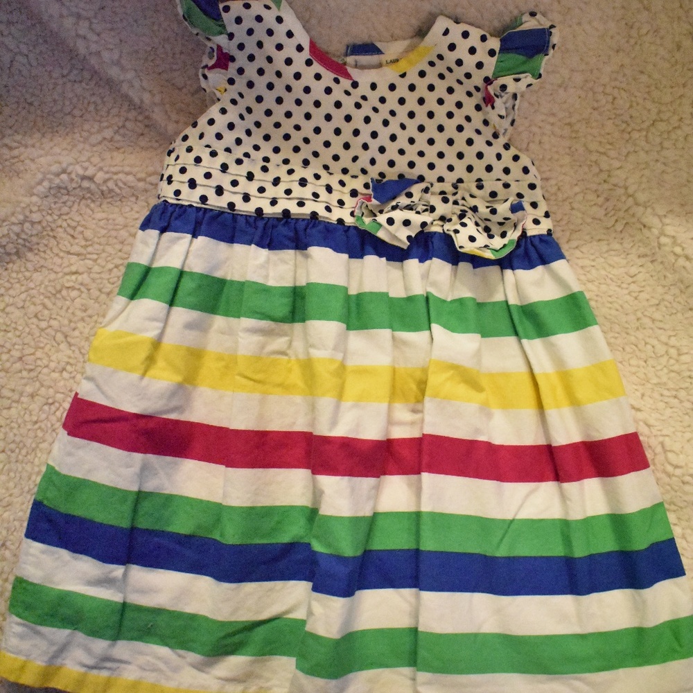 Laura Ashely Cup Sleeve Dress 12m